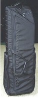 Travel Case for Golf Bag wheeled case rolls smooth.  Click on photo.